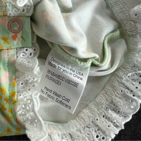 NWT Love & Grow Green Floral Easter Romper Size 2T - Picture 5 of 8